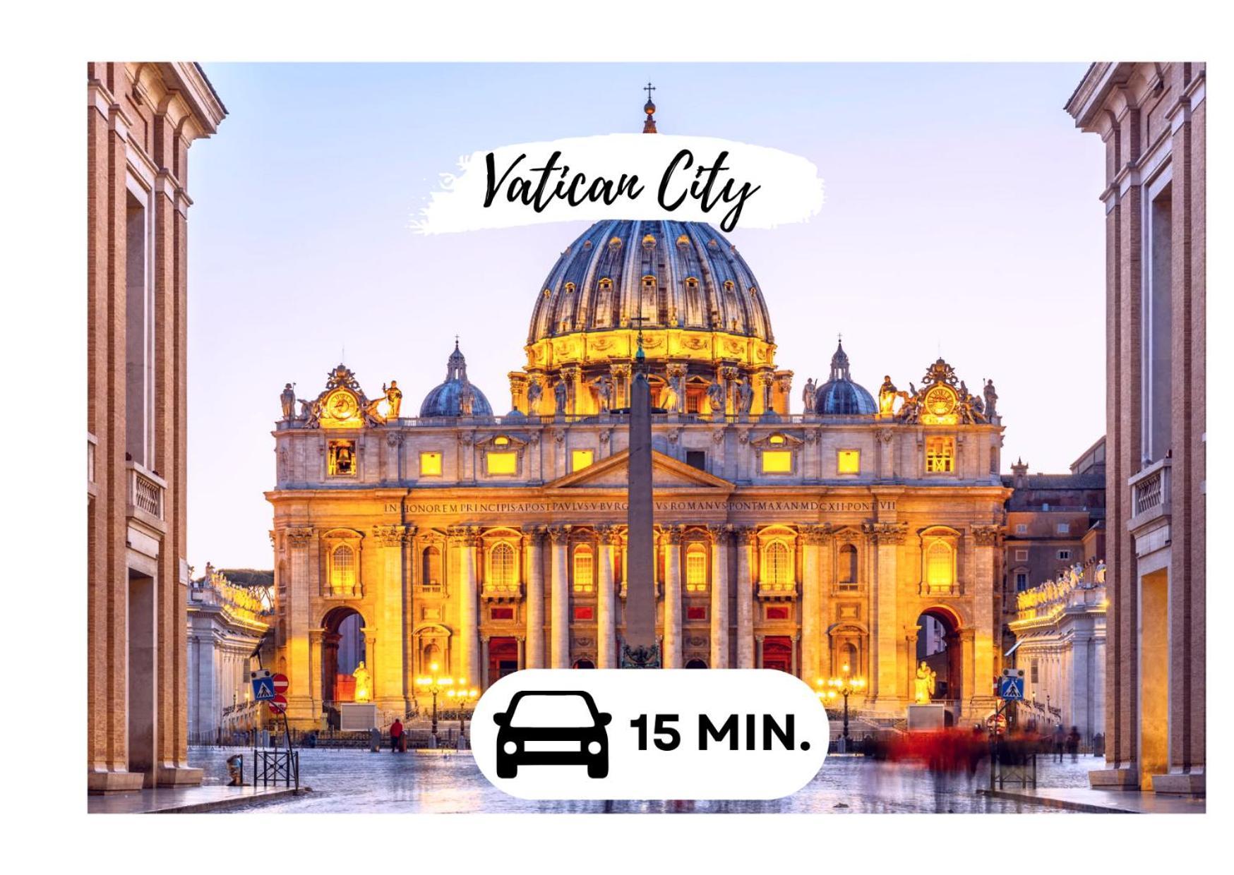15 Min From The Vatican Wi-Fi And Garden Exterior foto